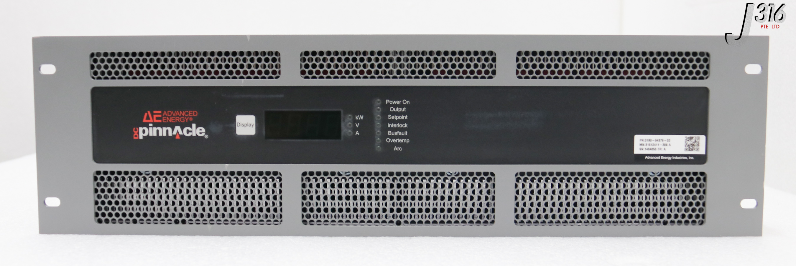 33948 ADVANCED ENERGY DC PS, DC PINNACLE 20KW, 0190-64379 (WORKING